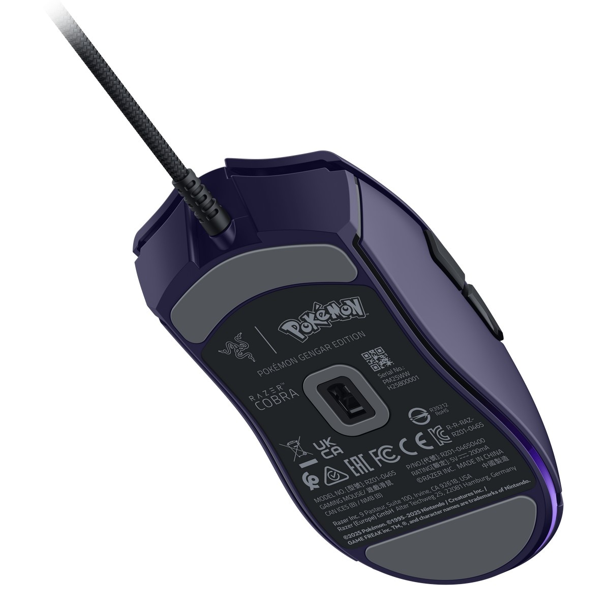 Rato Gaming Razer Cobra Pokémon Gengar Edition Roxo-4