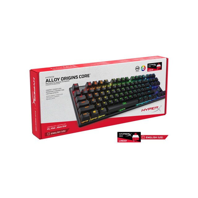 Teclado Mecânico Gaming Alloy Origins Core RGB Red 6