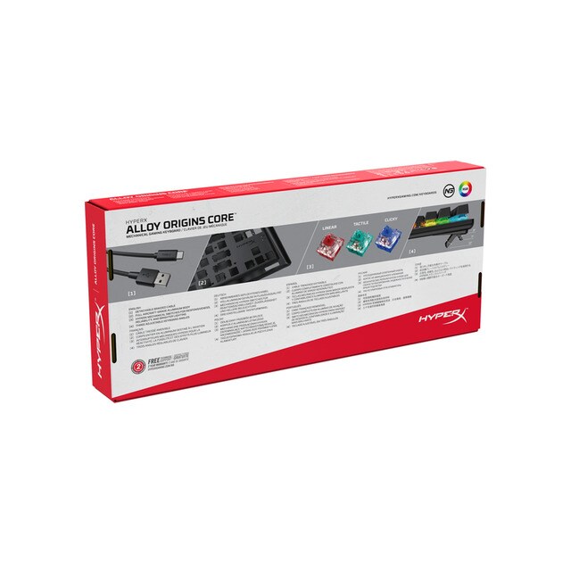 Teclado Mecânico Gaming Alloy Origins Core RGB Red 7
