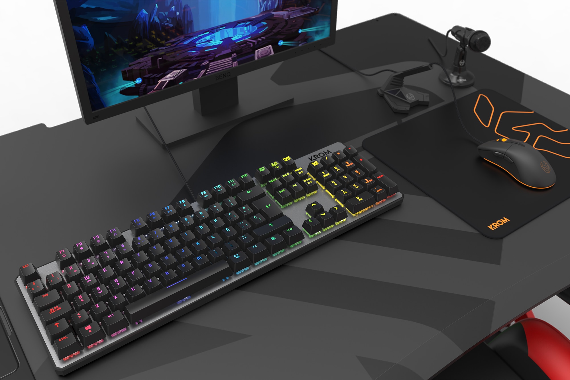 Teclado Gaming Nox Krom Kernel RGB 9