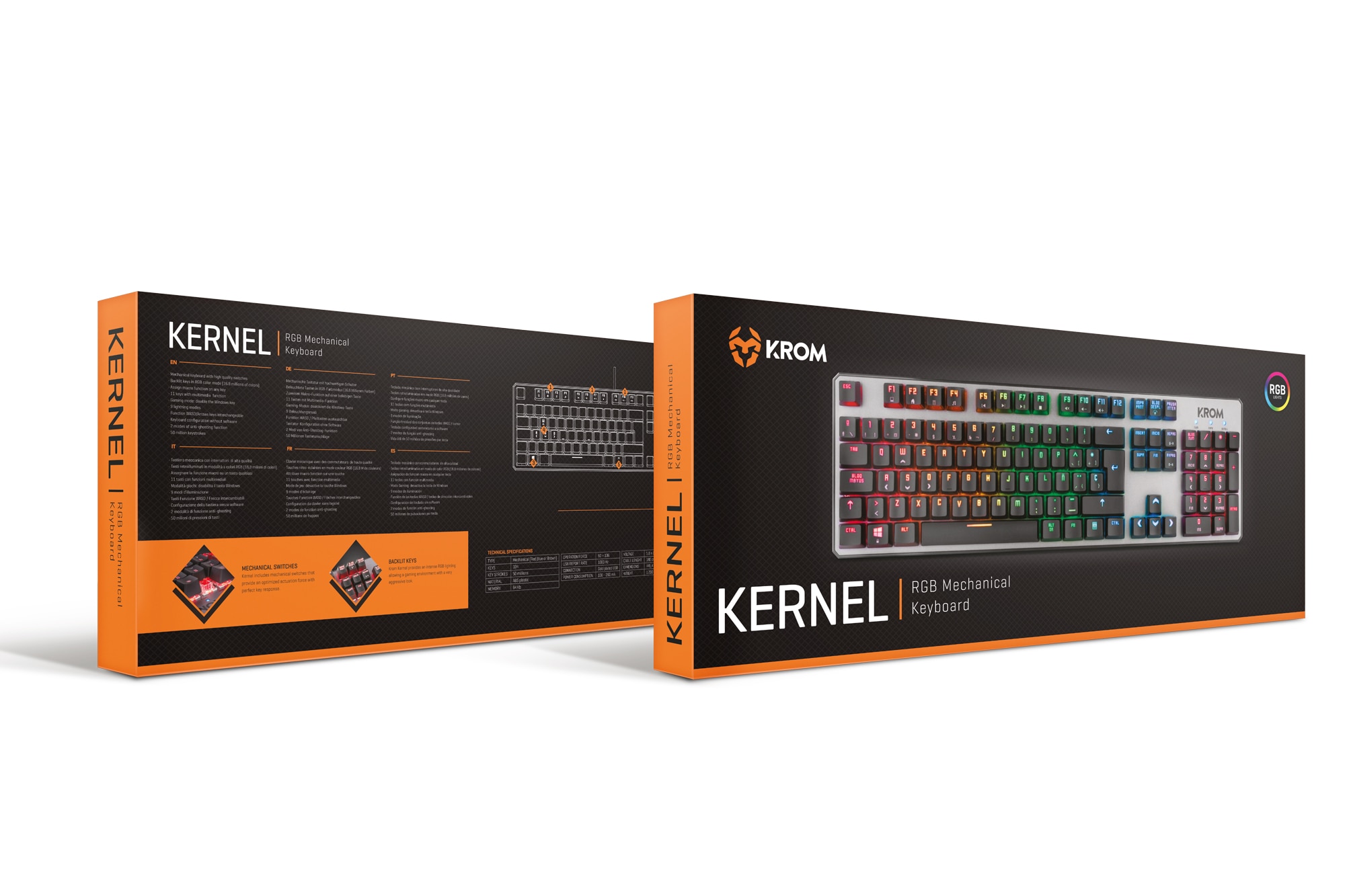 Teclado Gaming Nox Krom Kernel RGB 10