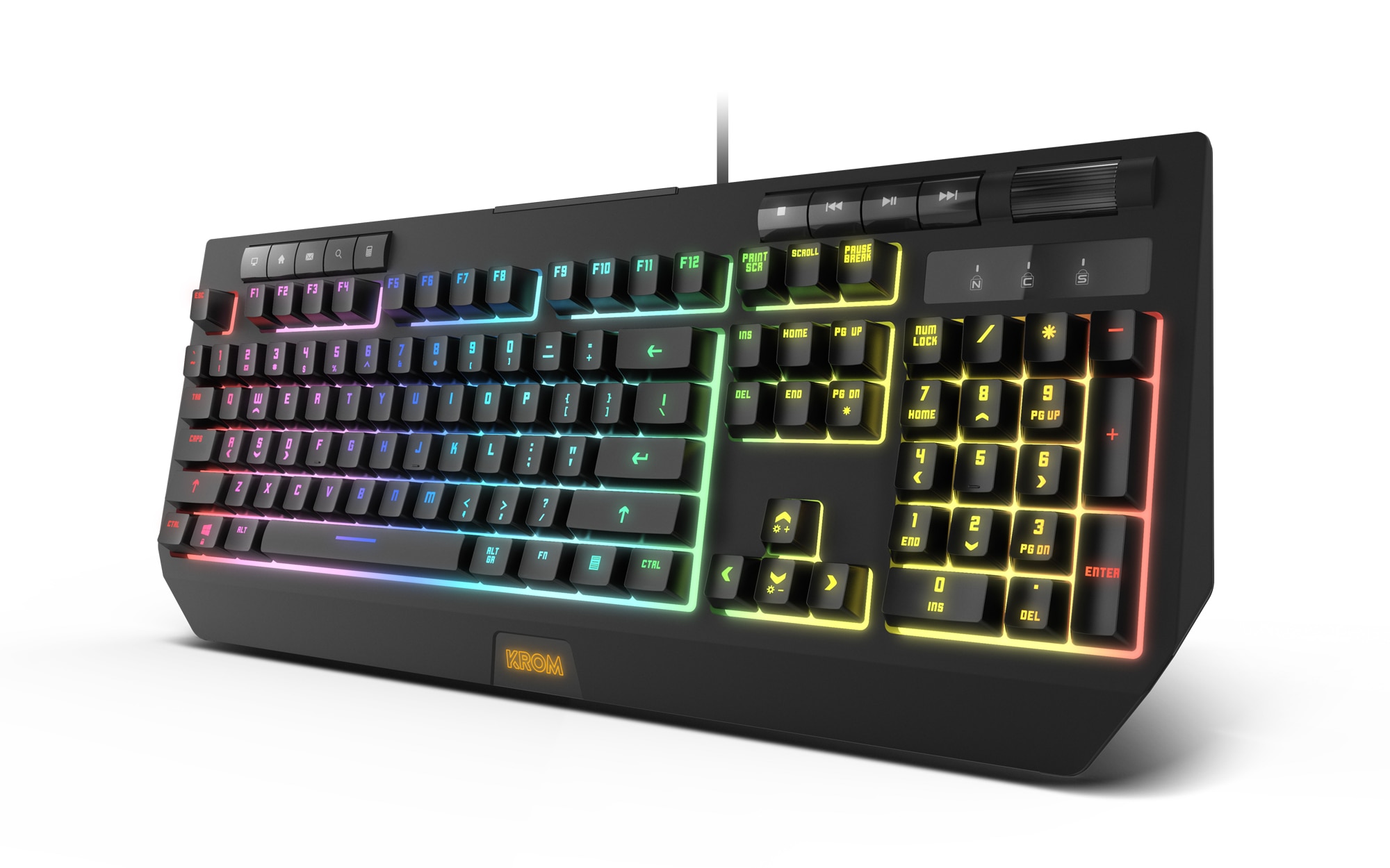 Teclado Gaming Semi-Mecânico Nox Krom Kuma 5