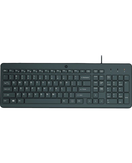 Teclado com Fios HP 150, PT, Numérico Preto-1