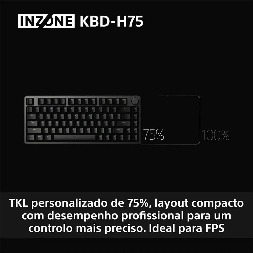 Teclado de Gaming Sony INZONE KBD-G900B - Preto 7