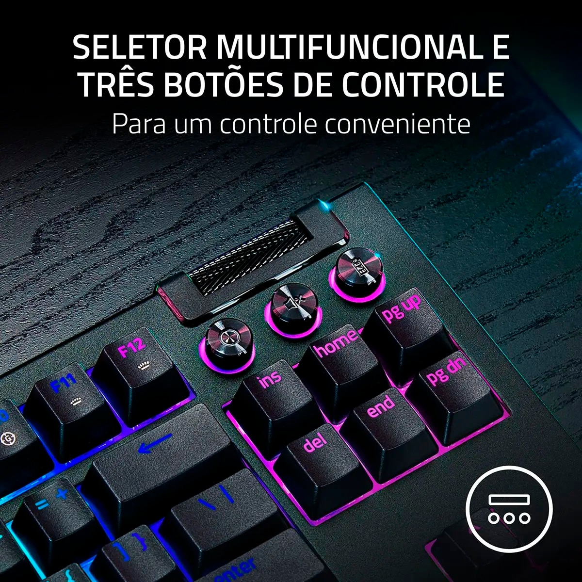 Teclado Gaming Razer BlackWidow V4 Tenkeyless HyperSpeed - Layout EUA 8