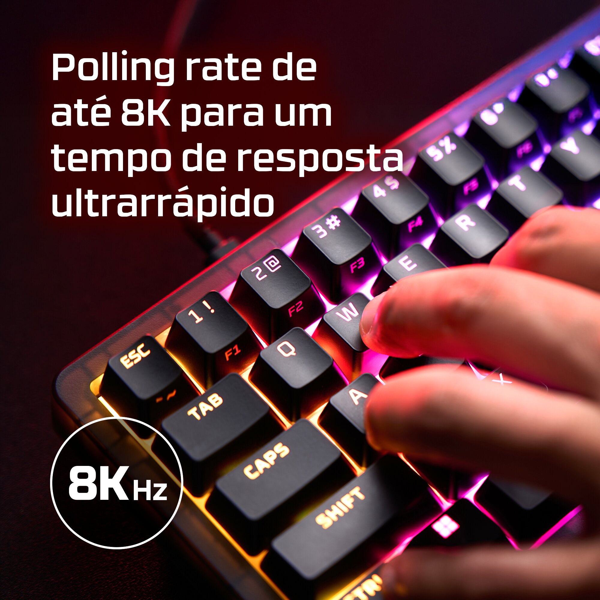 Teclado HyperX Origins 2 65 RGB Gaming PT Linear Switches - Preto Preto-9