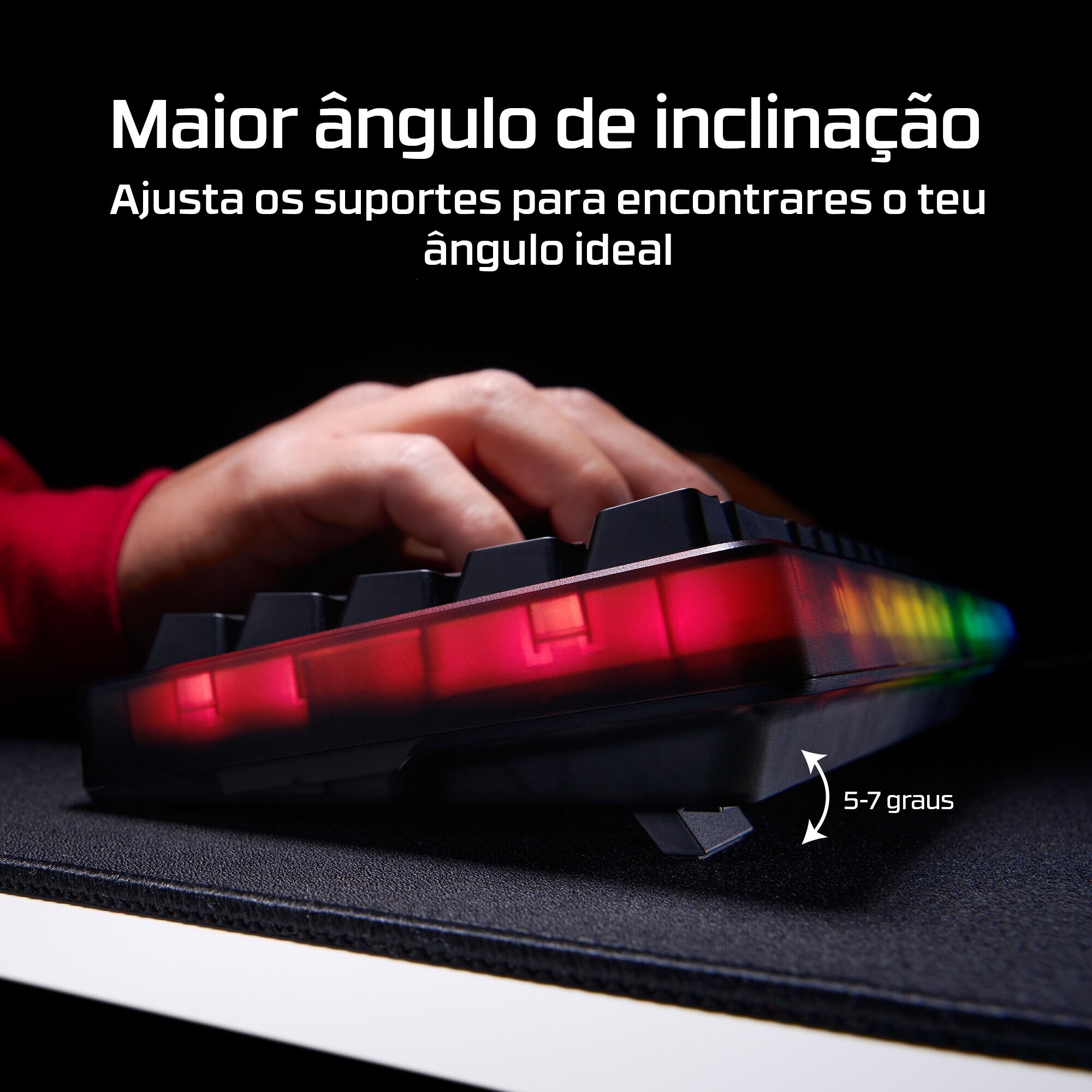 Teclado HyperX Origins 2 65 RGB Gaming PT Linear Switches - Preto Preto-10