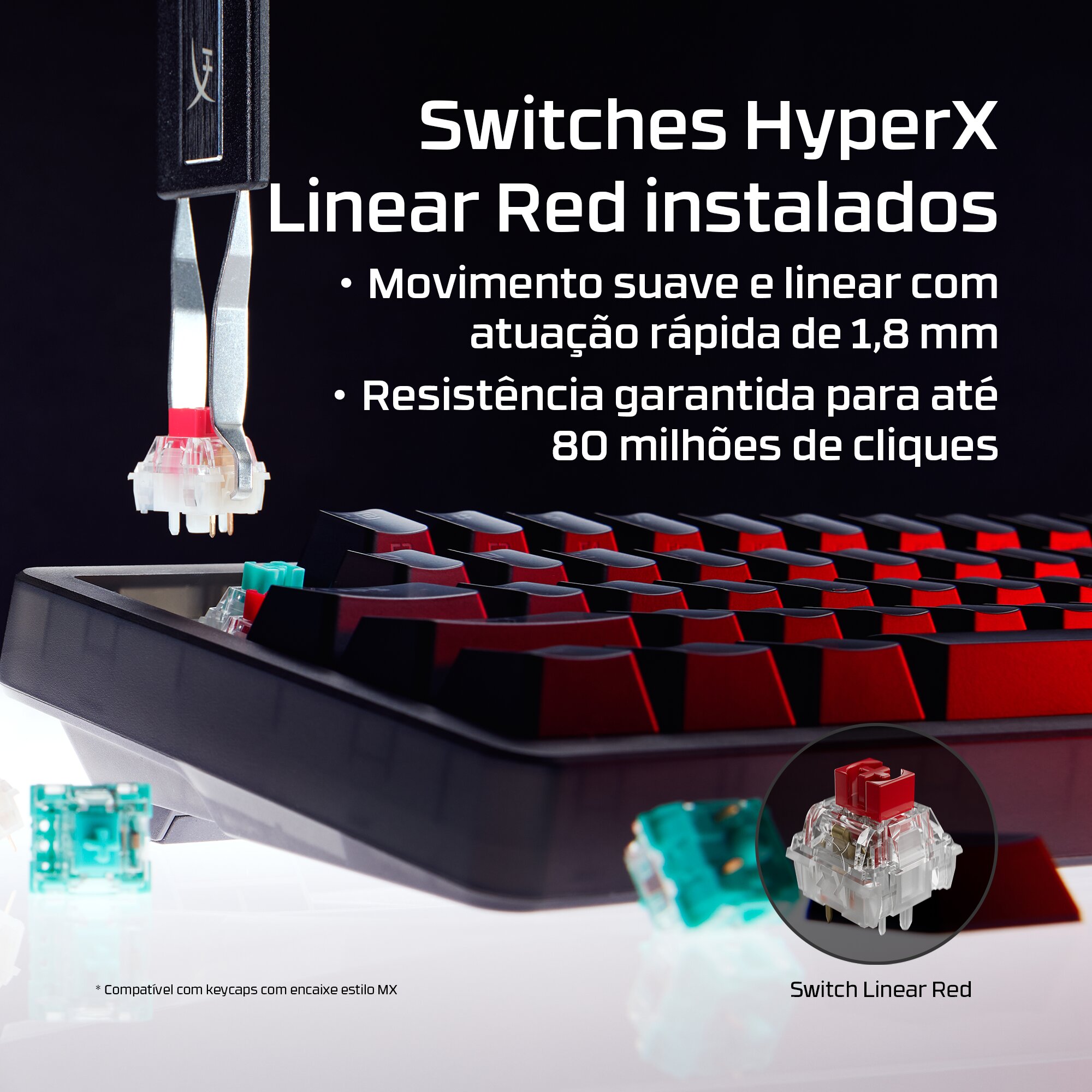 Teclado HyperX Origins 2 65 RGB Gaming PT Linear Switches - Preto Preto-11