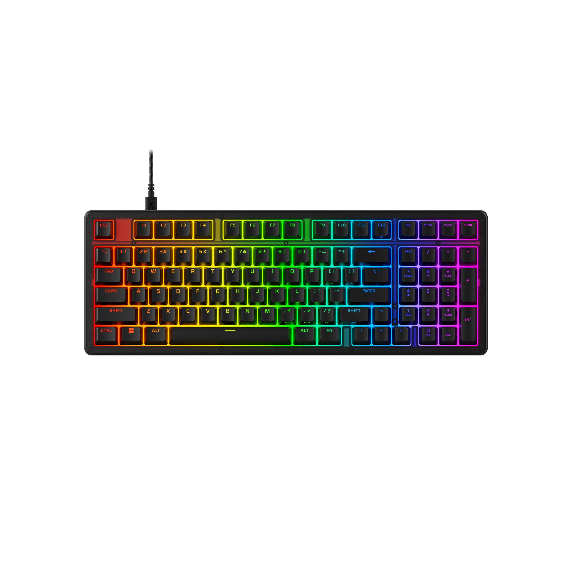 Imagem 0 de Teclado HyperX Origins 2 1800 Gaming RGB PT Red Linear Switches
