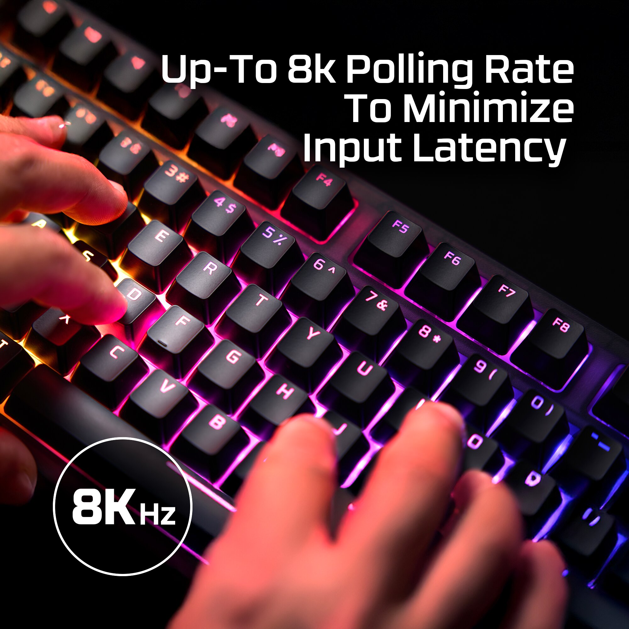 Teclado HyperX Origins 2 1800 Gaming RGB PT Red Linear Switches 7