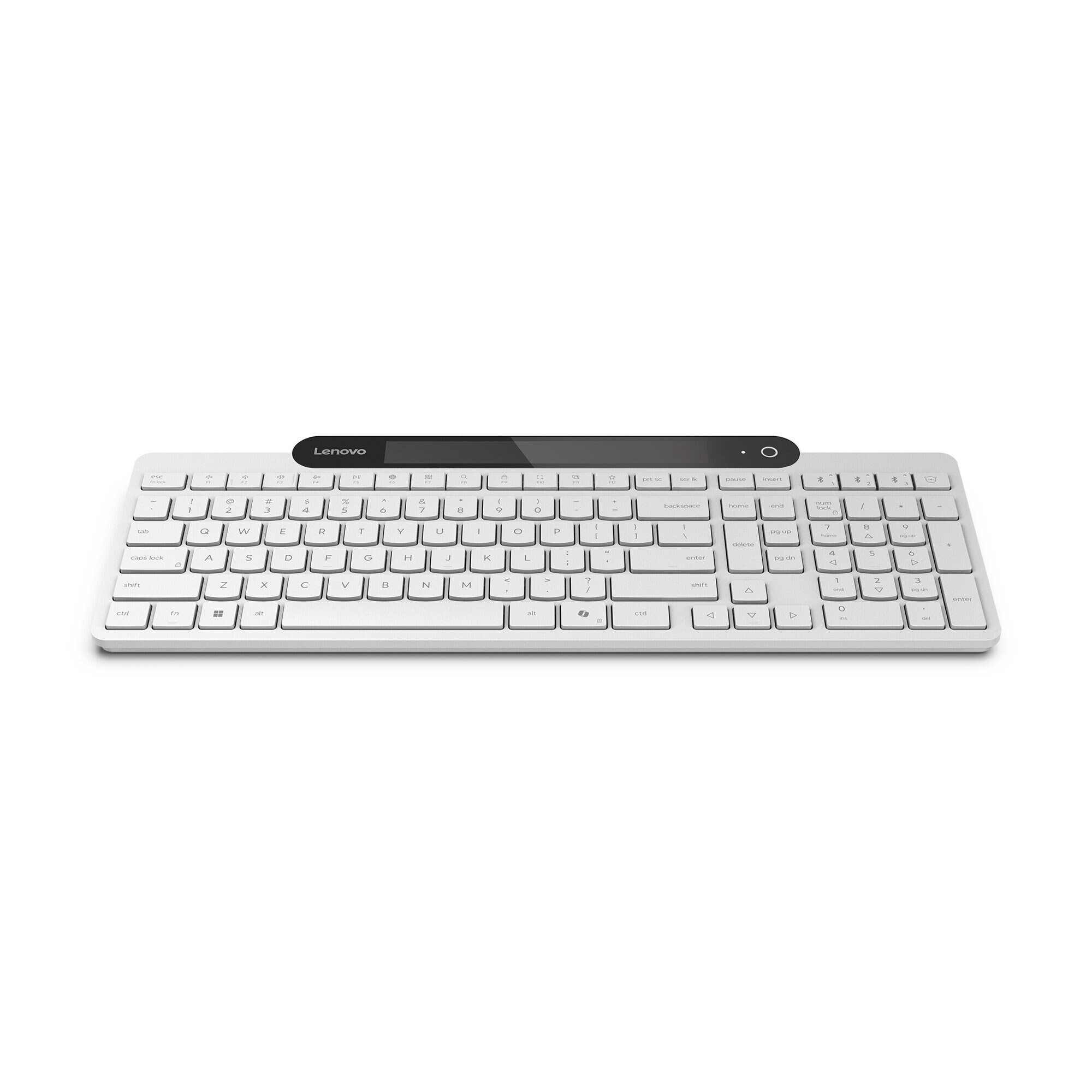 Teclado Lenovo 800 Bluetooth Autocarregável - Português 163 Teclas Branco-5