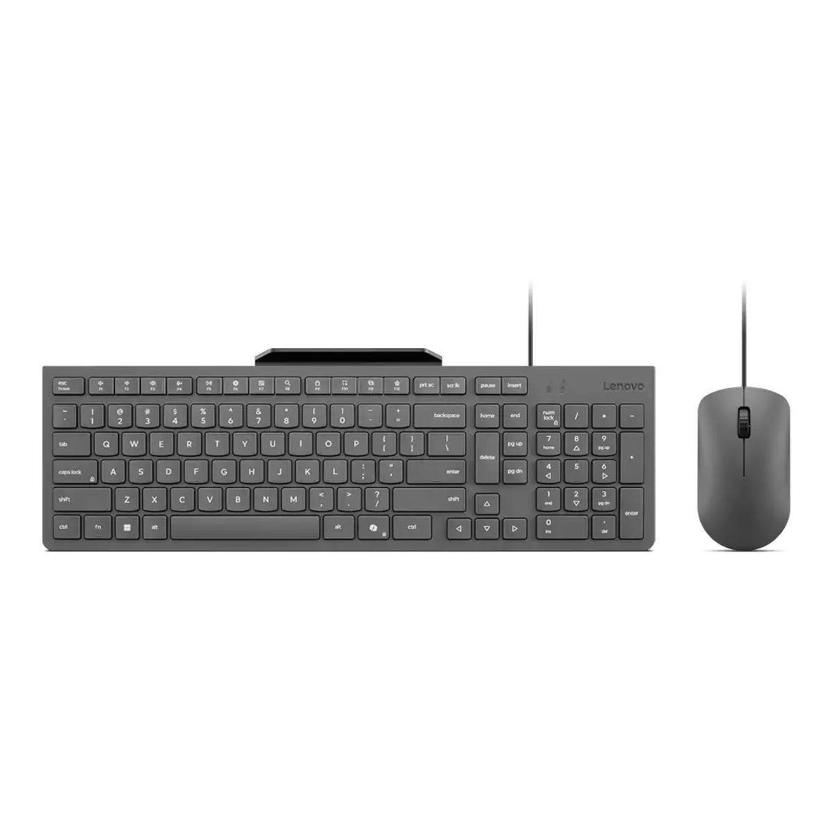 Teclado + Rato com Fios USB-A Lenovo 310 Luna Grey-1