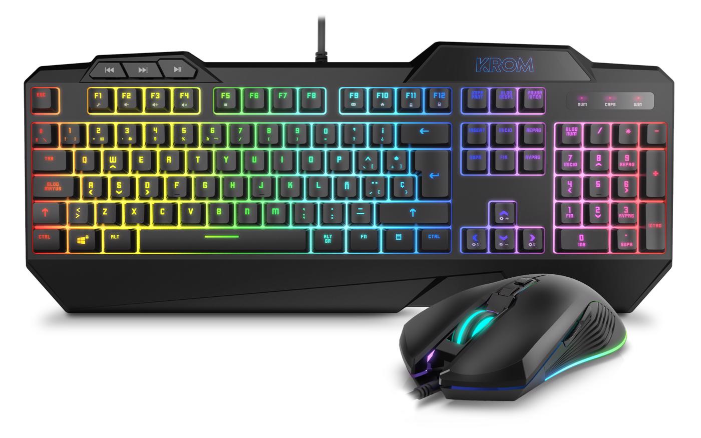 Teclado + Rato Combo Krom Krusher Semi Mecânico RGB (PT) 8