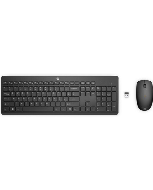 Teclado + Rato Sem Fios HP 230 - Preto Preto-1