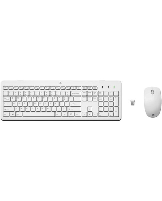 Imagem 0 de Teclado + Rato Sem Fios HP 230 - Branco