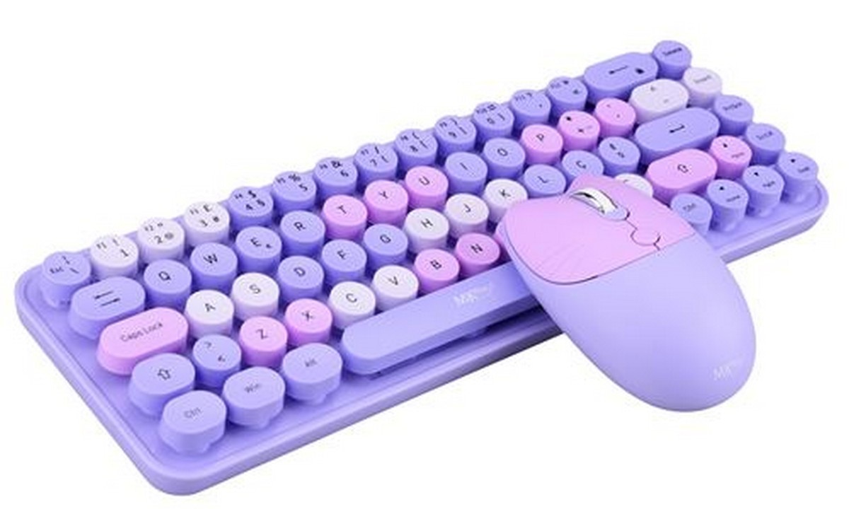 Imagem 0 de Teclado + Rato Wireless MK Plus StyleWriter Sparks TG8118SPARKS - Layout PT- Lilás