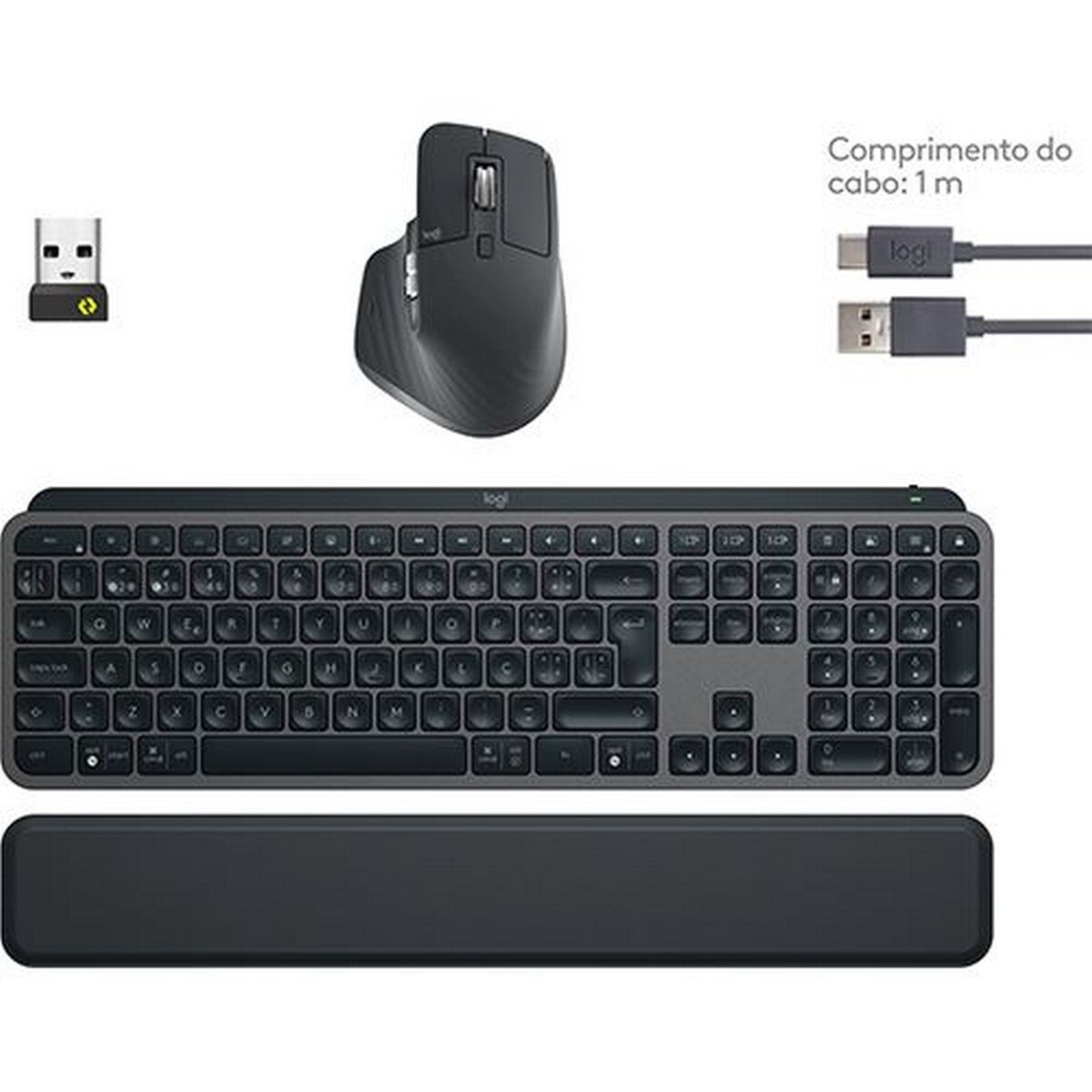 Teclado MX Keys S + Rato MX Master 3S Logitech - Preto 4