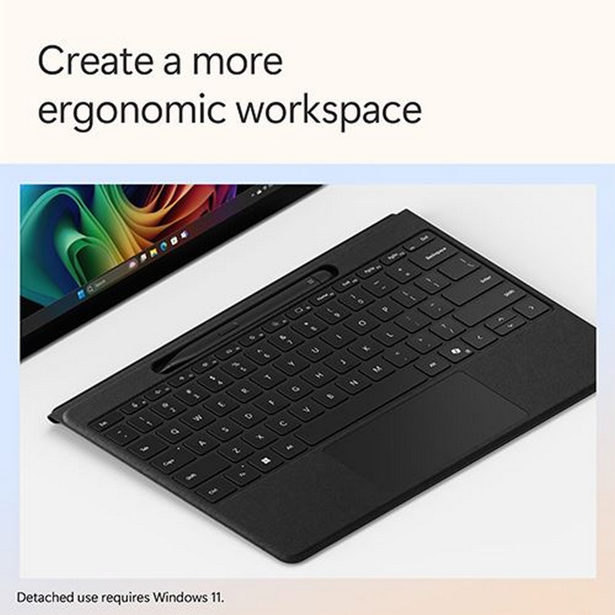 Teclado Microsoft Surface Pro + Slim Pen 2 - Preto 4