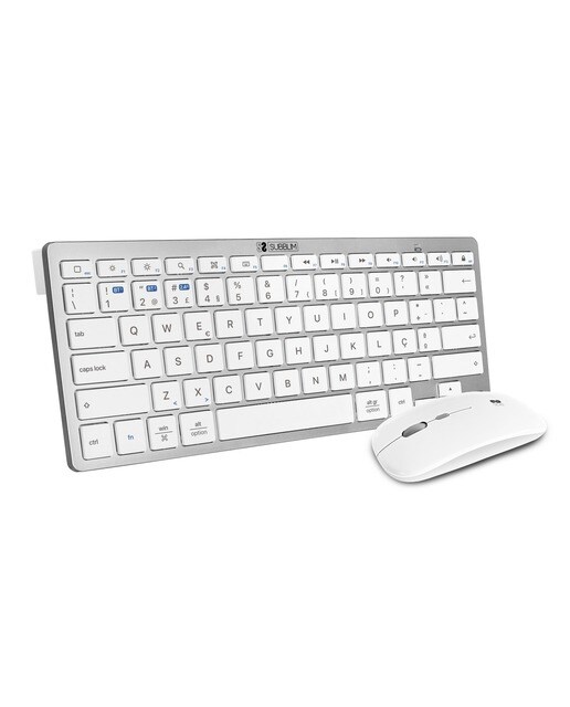 Imagem 0 de Pack de Rato sem Fios e Teclado PT OCO015 Sublim - Prata