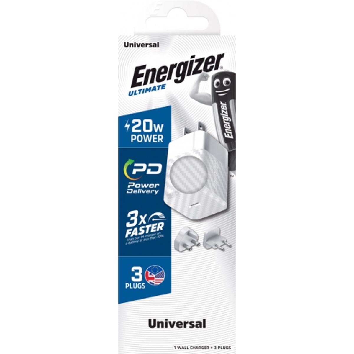 Carregador Energizer de 20W Multi plug- White 2