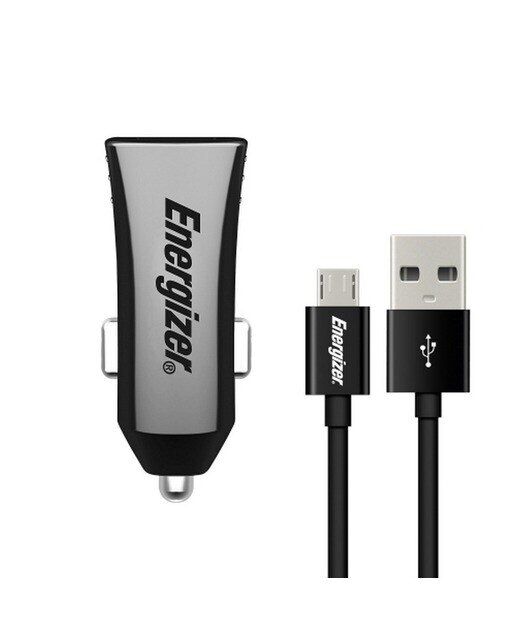 Carregador de Carro 3.4A / 2 USB-A + Cabo Micro-USB 1