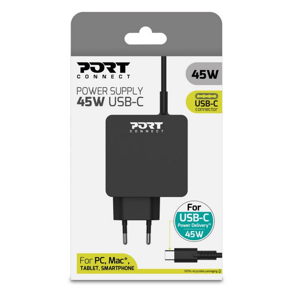 Carregador Port USB-C 45 W 2