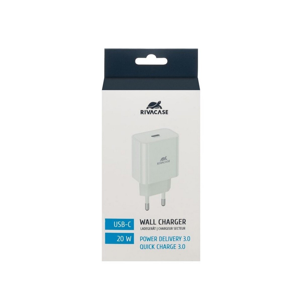 Carregador Rivacase 20W PD 3.0/1 USB-C - Branco 3
