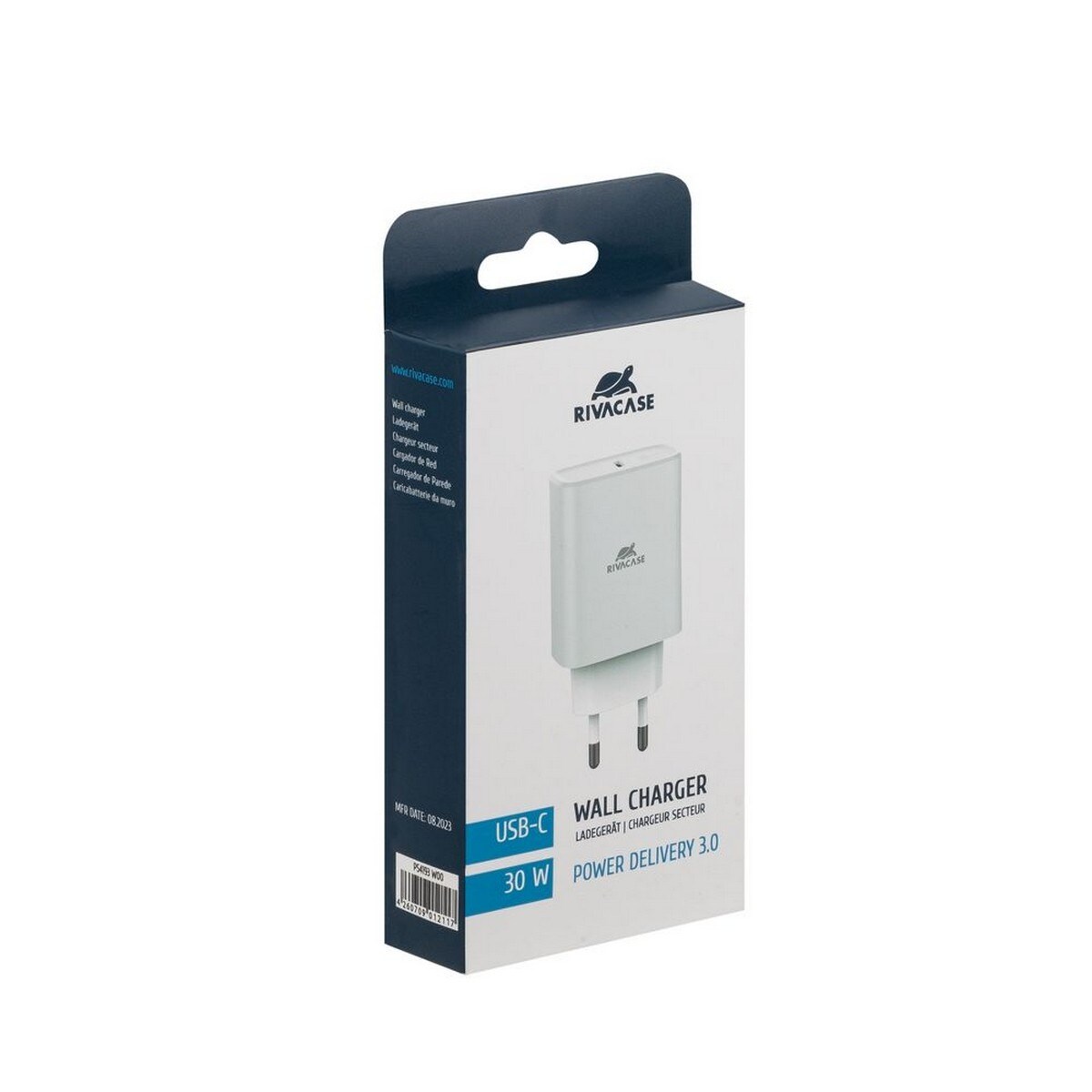 Carregador Rivacase 30W PD 3.0/ 1 USB-C - Branco 3