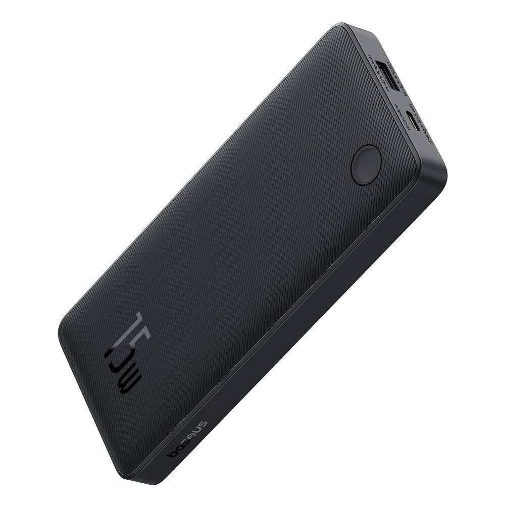 Powerbank Baseus Air Lite 10000mAh 15W Preto + Cabo USB-C 30cm Preto-2
