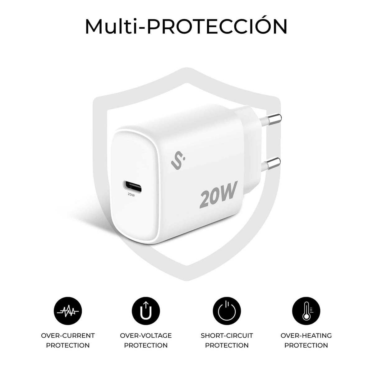 Carregador Subblim GaN 20W USB-C Branco-4