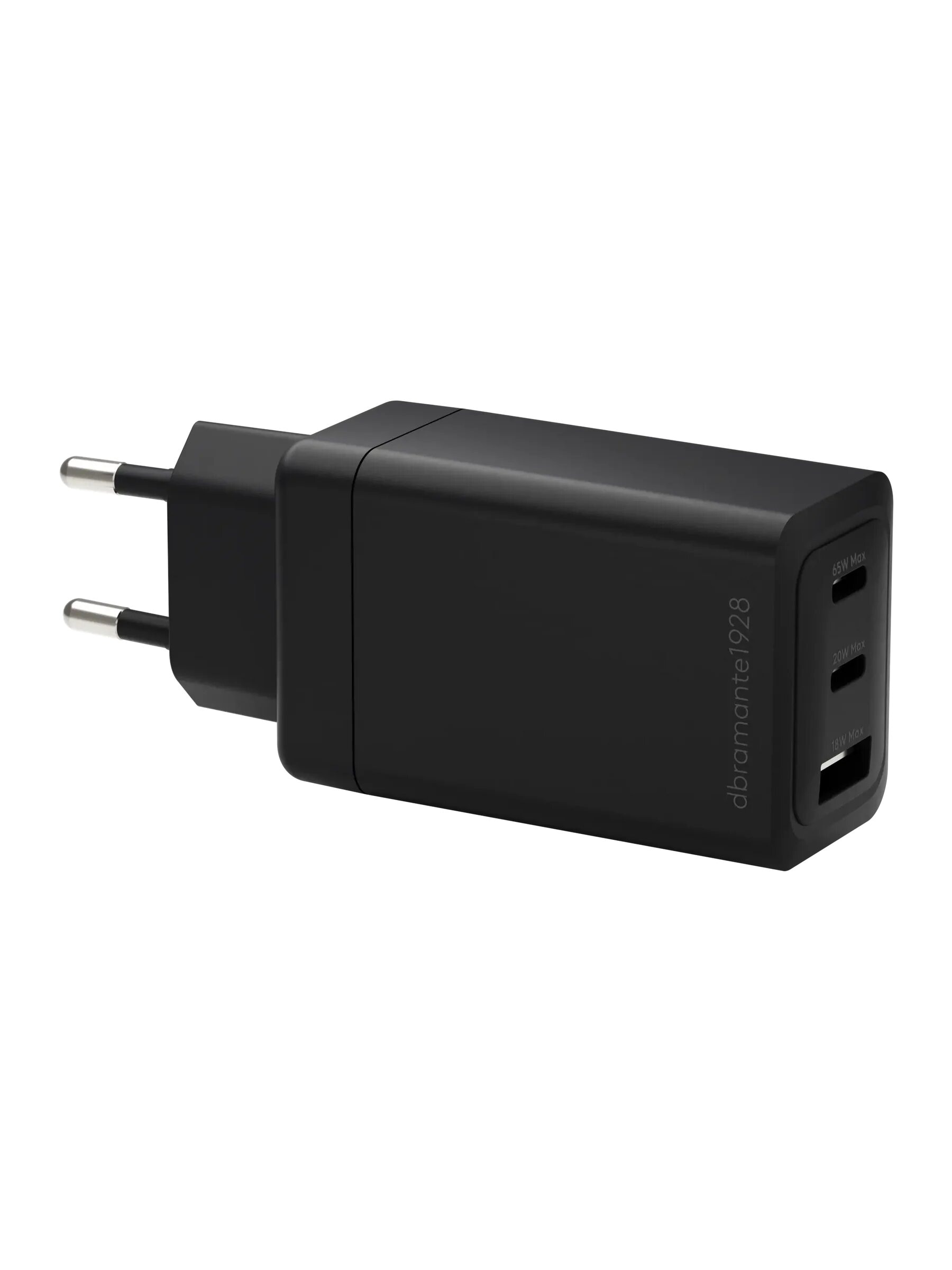 Imagem 0 de Carregador Dbramante Re-charge IT - UE Wall Charger - 2xUSB-C 65W e 1xUSB-A - Preto