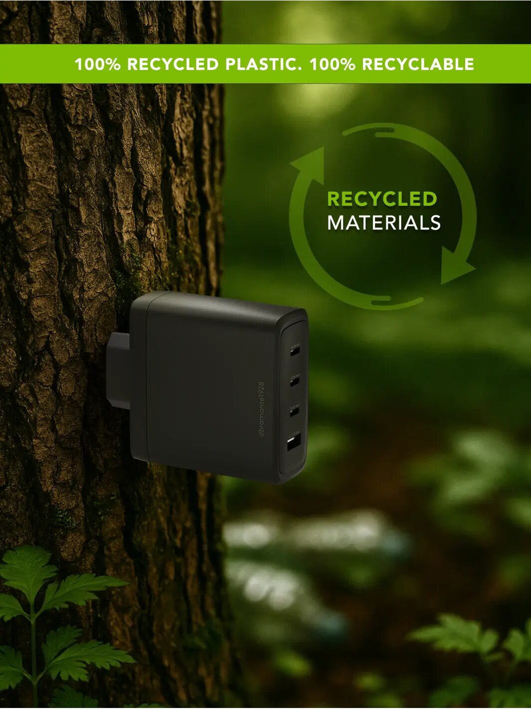 Carregador Dbramante Re-charge IT - UE Wall Charger - 3xUSB-C 140W e 1xUSB-A - Preto Preto-7
