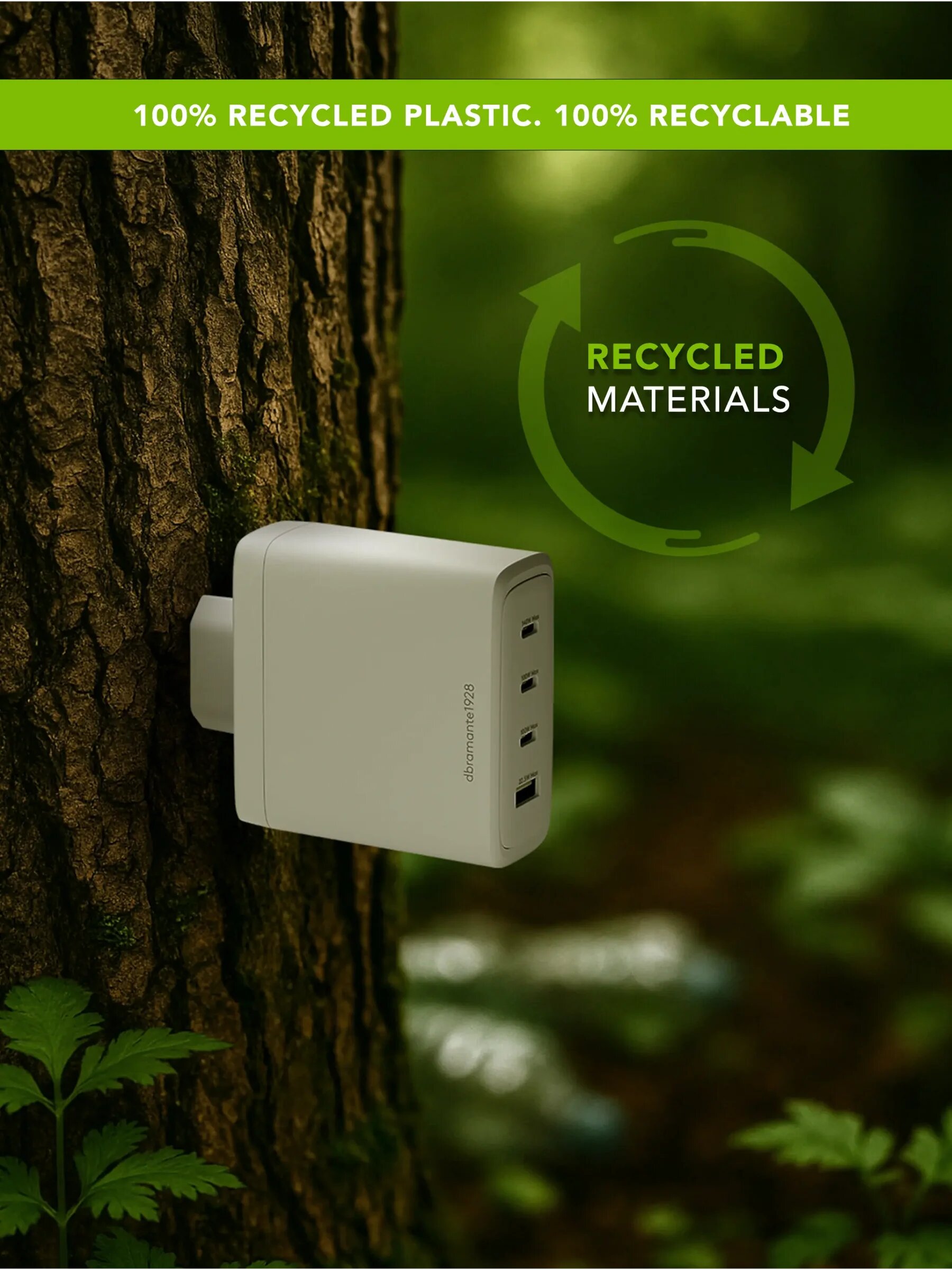 Carregador Dbramante Re-charge IT - UE Wall Charger - 3xUSB-C 140W e 1xUSB-A - Branco Branco-3