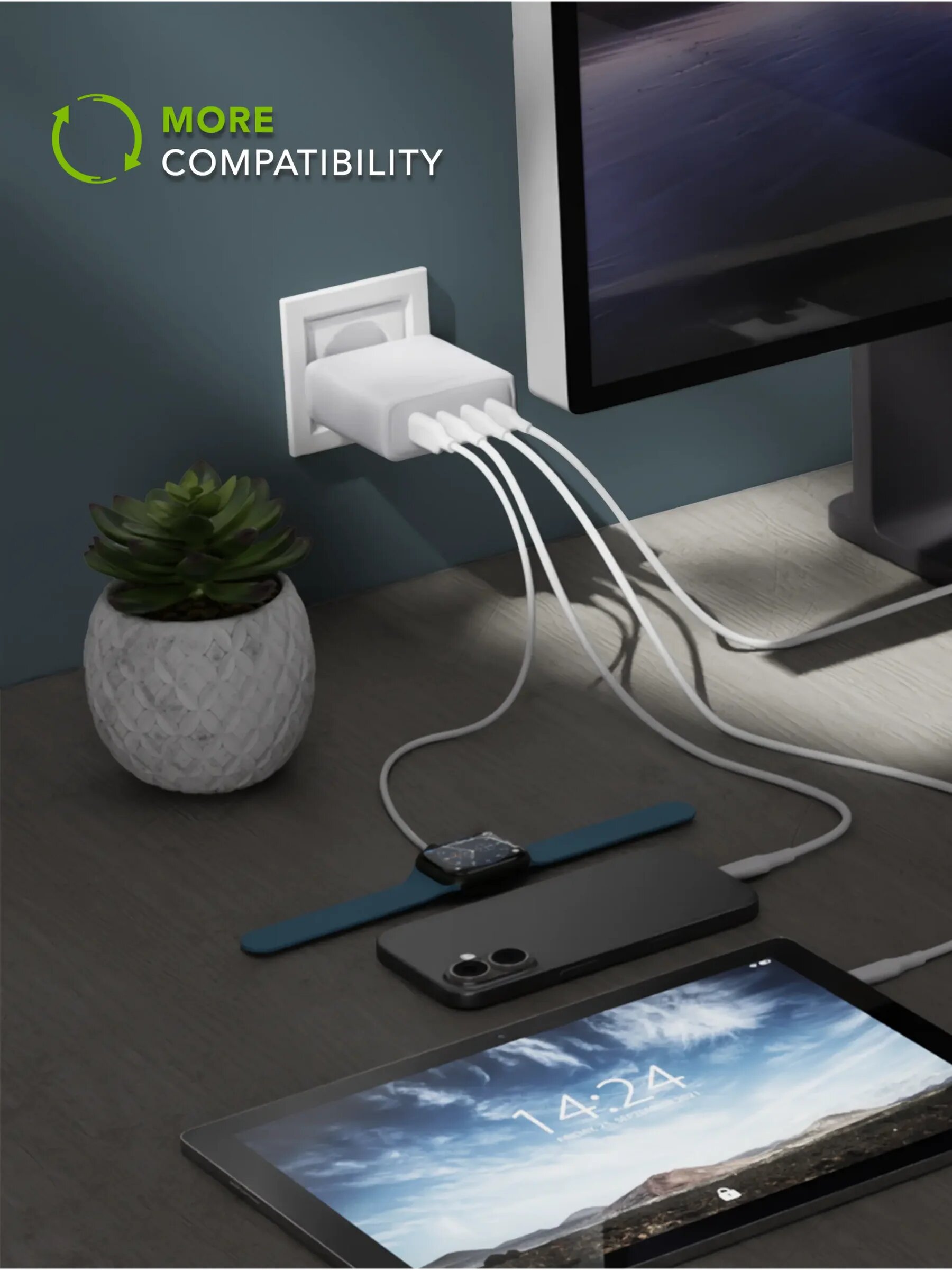 Carregador Dbramante Re-charge IT - UE Wall Charger - 3xUSB-C 140W e 1xUSB-A - Branco Branco-5