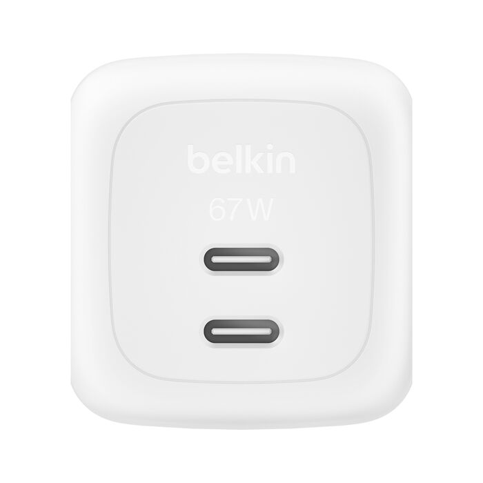 Imagem 0 de Carregador Dual Belkin 67W Dual USB-C PD - Branco
