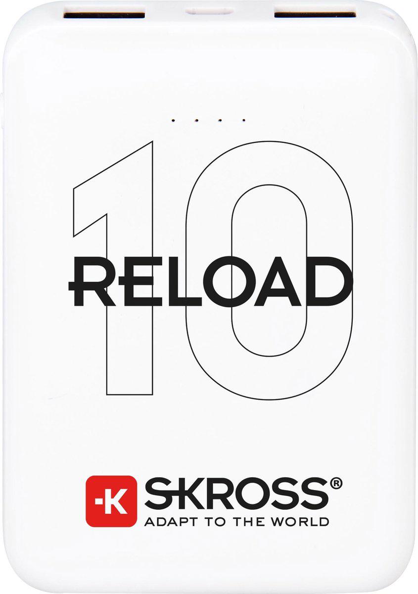 Imagem 0 de Powerbank Tamanho de Viagem Skross Reload 10, 10,000 mAh  - Branco