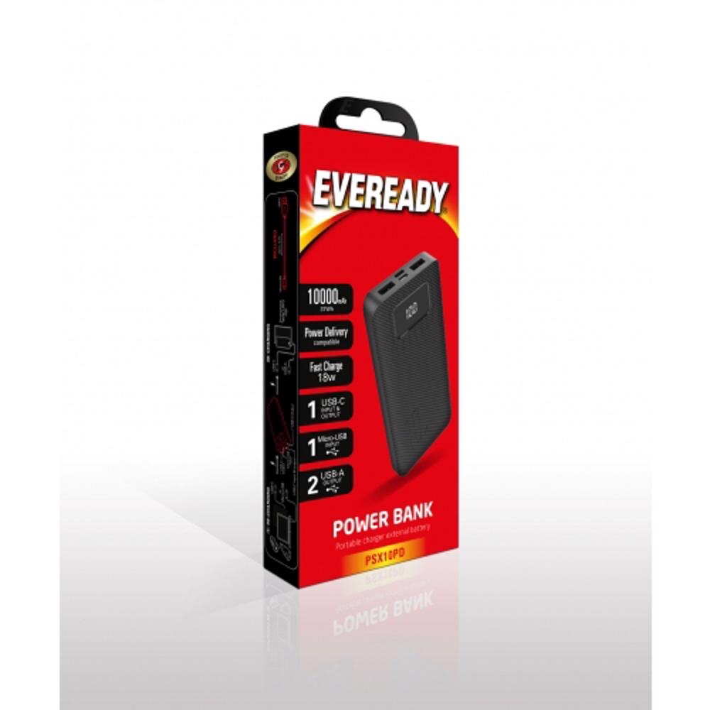 Powerbank Eveready Com Display 10.000mAh PD 18W - Preto 3