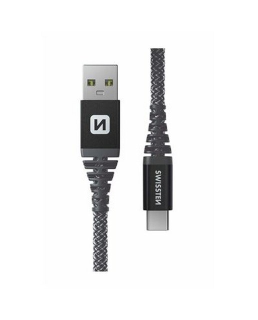 Imagem 0 de Cabo Swissten Kevlar USB-C - USB, 1.5m - Antracite