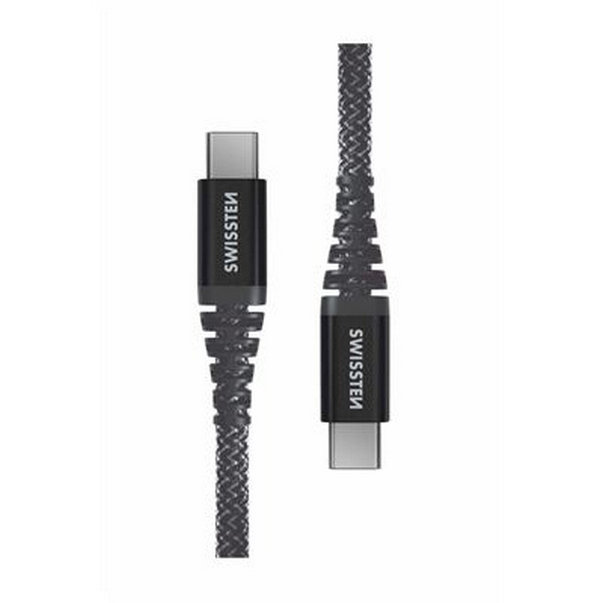 Cabo Swissten Kevlar USB-C - USB-C, 1.5 m - Antracite 2