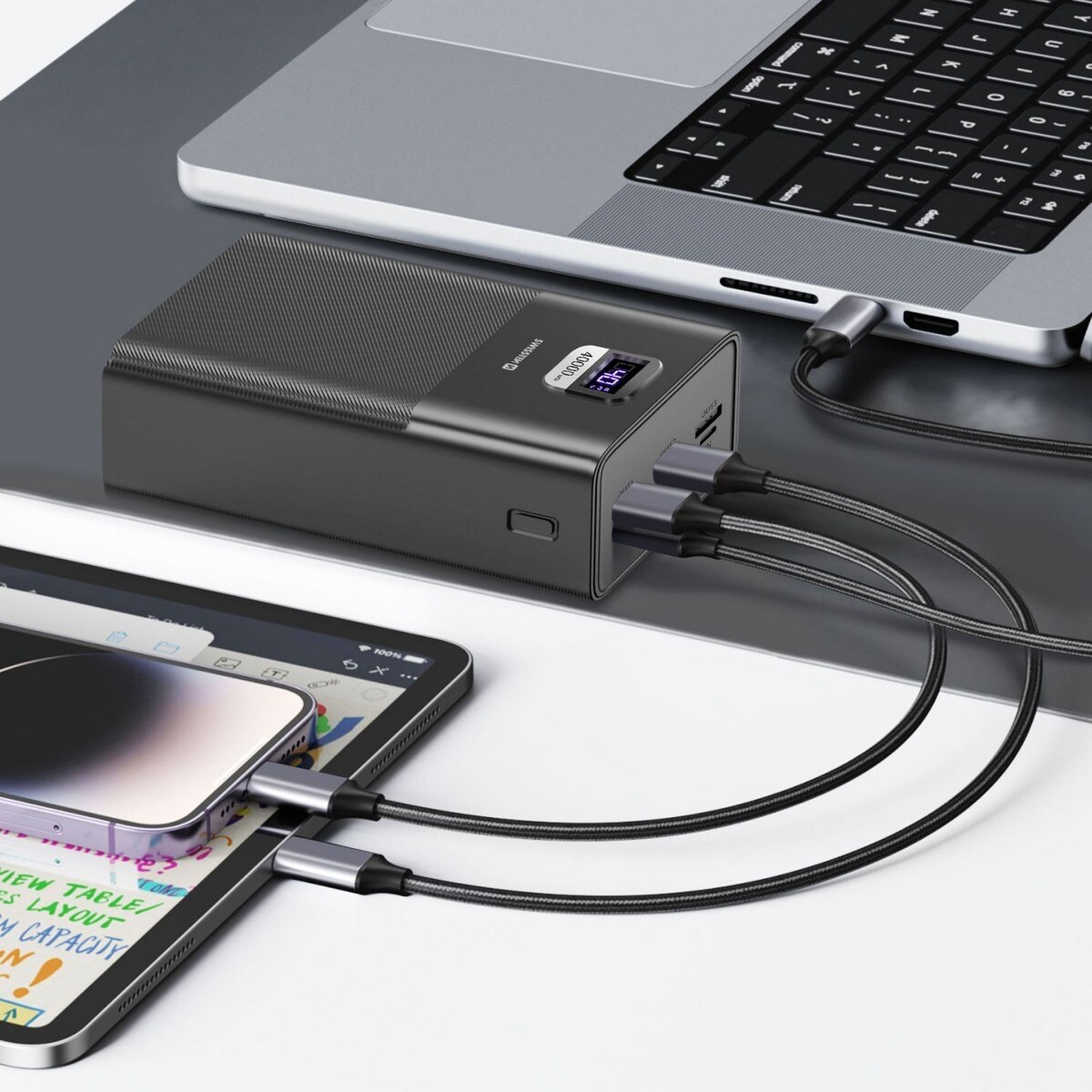 Powerbank Swissten, 40000 mAh - Preto 5