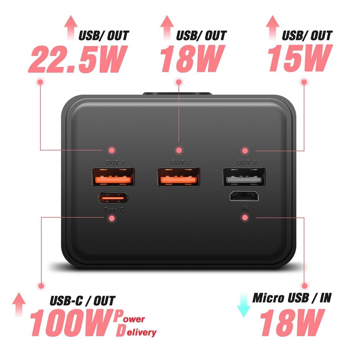 Powerbank Swissten, 50000 mAh - Preto 4