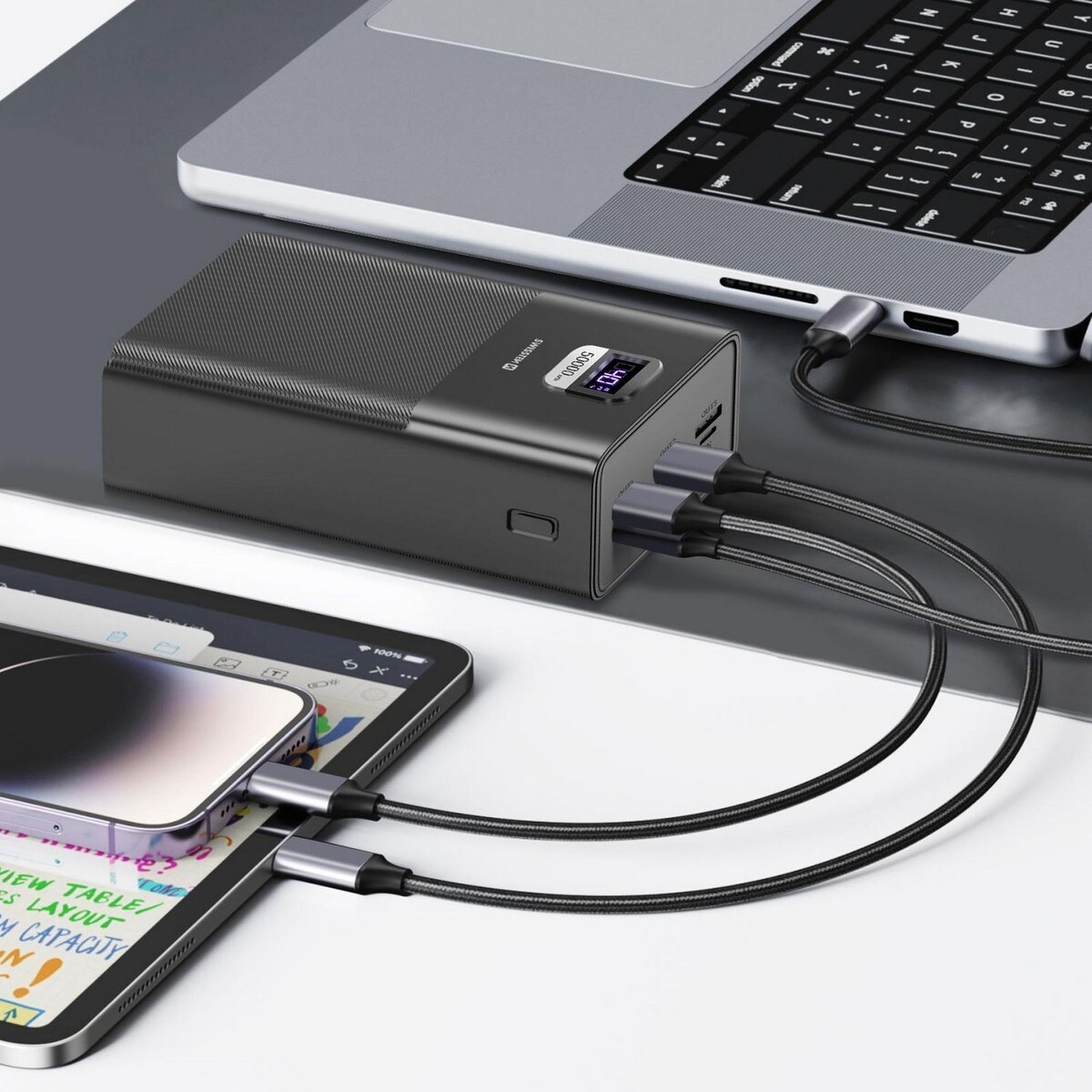 Powerbank Swissten, 50000 mAh - Preto 5