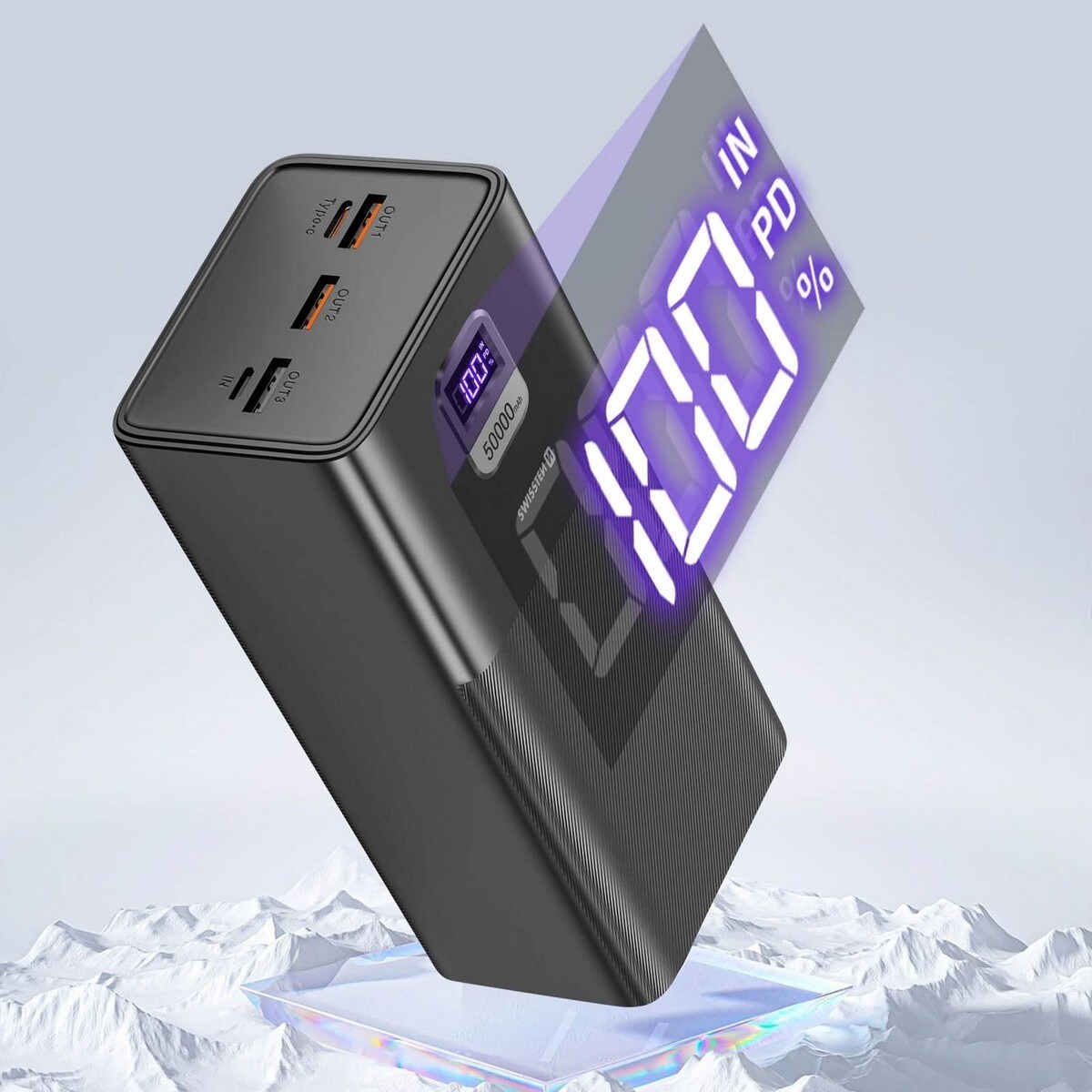 Powerbank Swissten, 50000 mAh - Preto 6