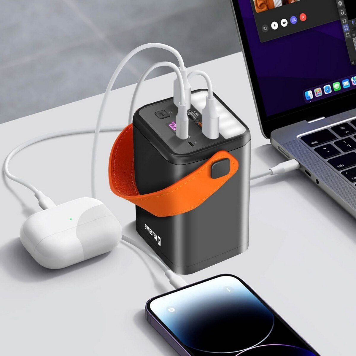 Powerbank Swissten, 60000 mAh - Preto 3