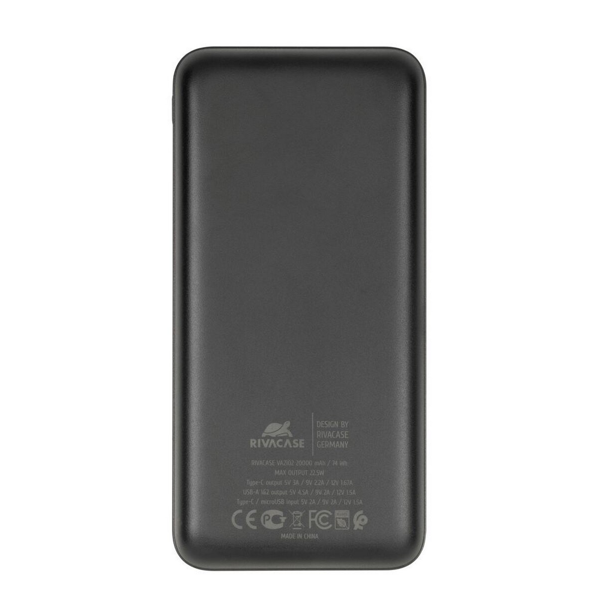 Powerbank Rivacase 20000 mAH 22,5W - Preto 4