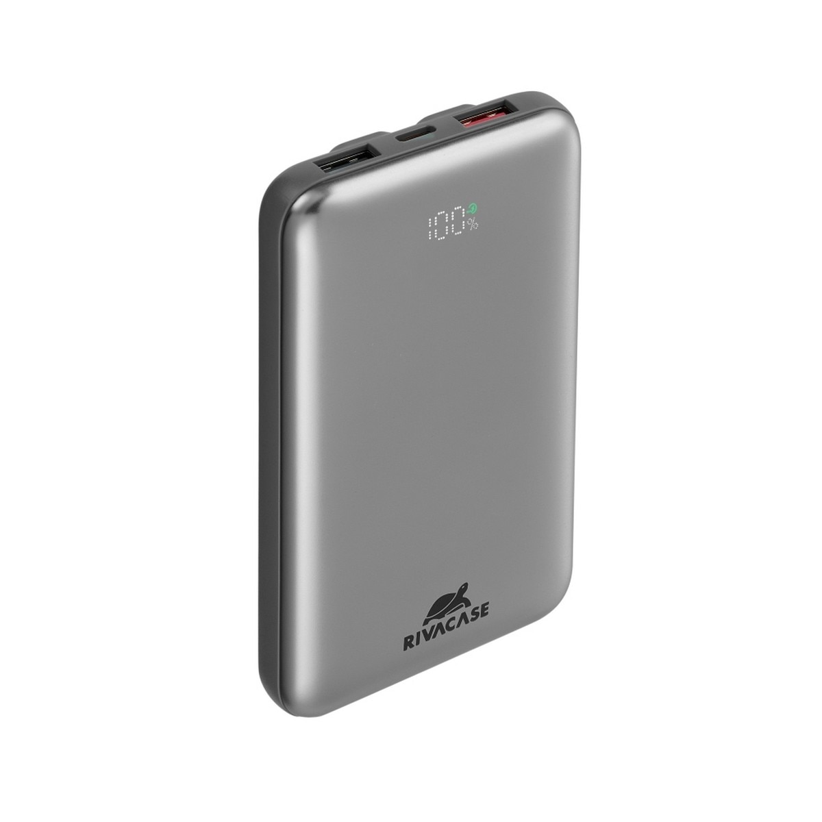 Powerbank Rivacase 10.000mAh com 2 Cabos embutidos LCD 30W 1