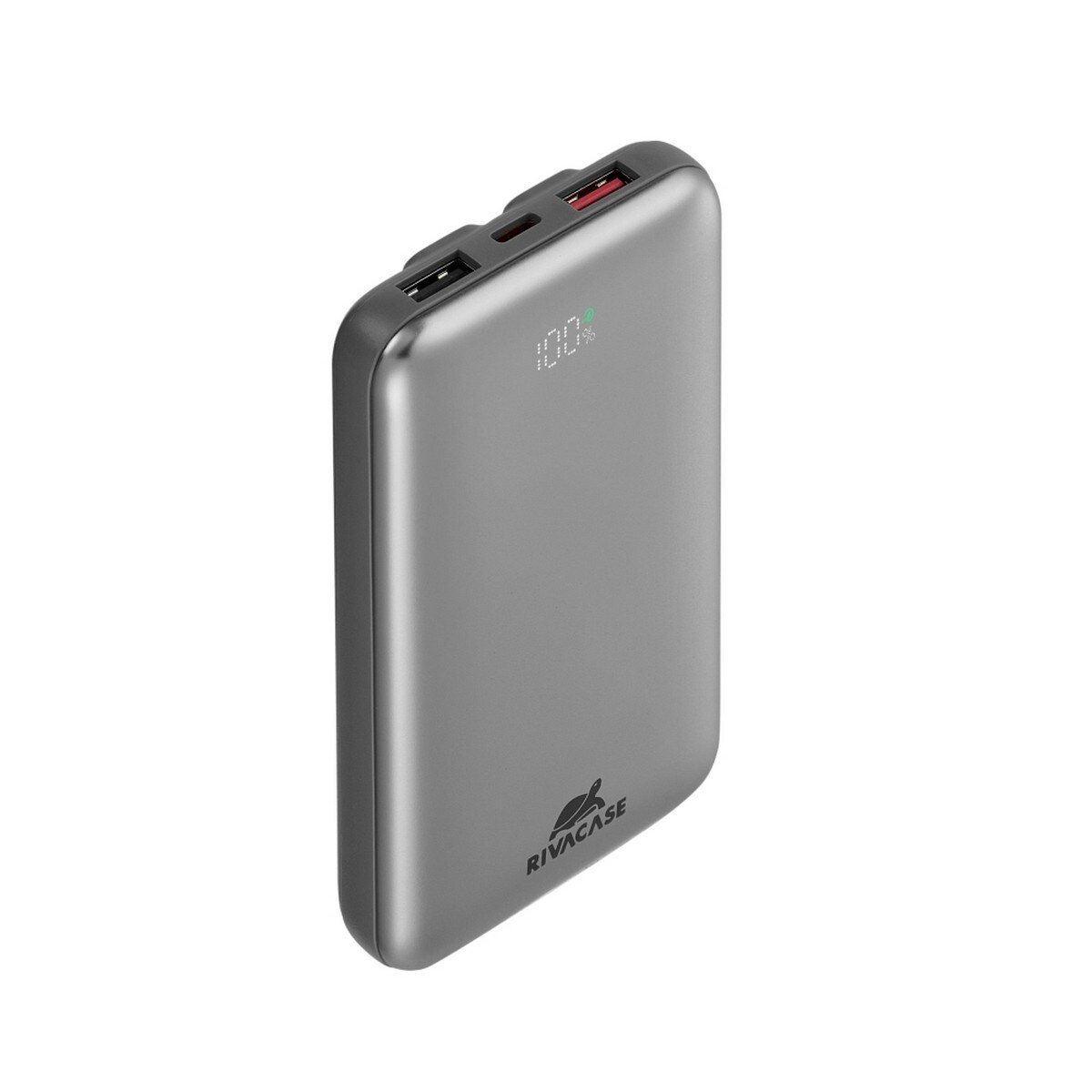 Powerbank Rivacase 10.000mAh com 2 Cabos embutidos LCD 30W 11