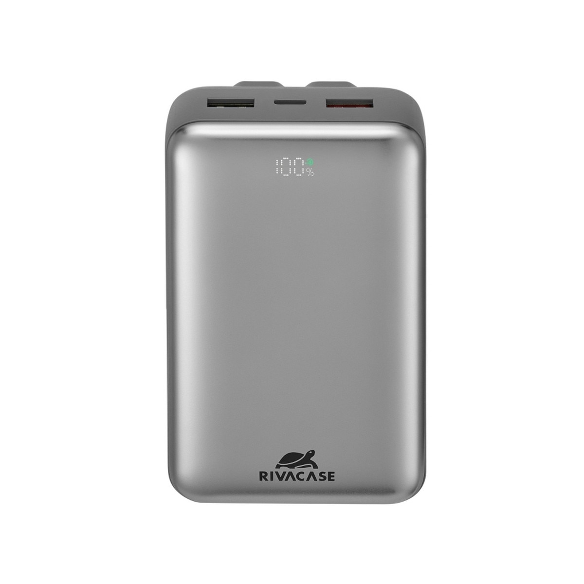 Powerbank Rivacase 20.000mAh com 2 Cabos Embutidos LCD 30W 2