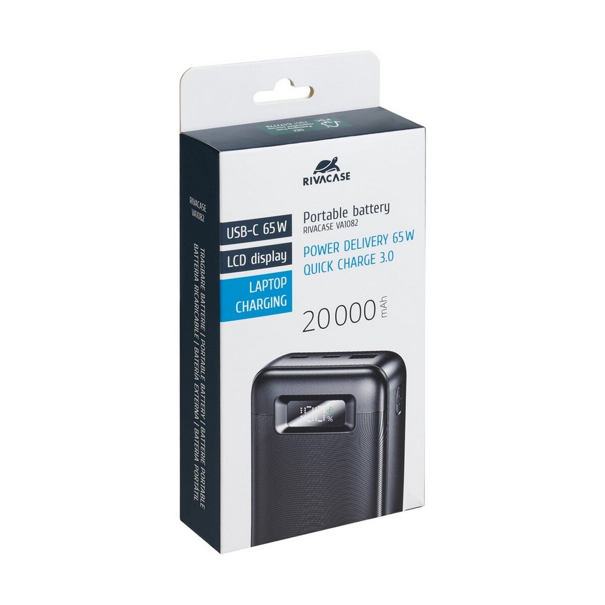 Powerbank Rivacase 20.000mAh - 65W Laptop Charger - Preto 13