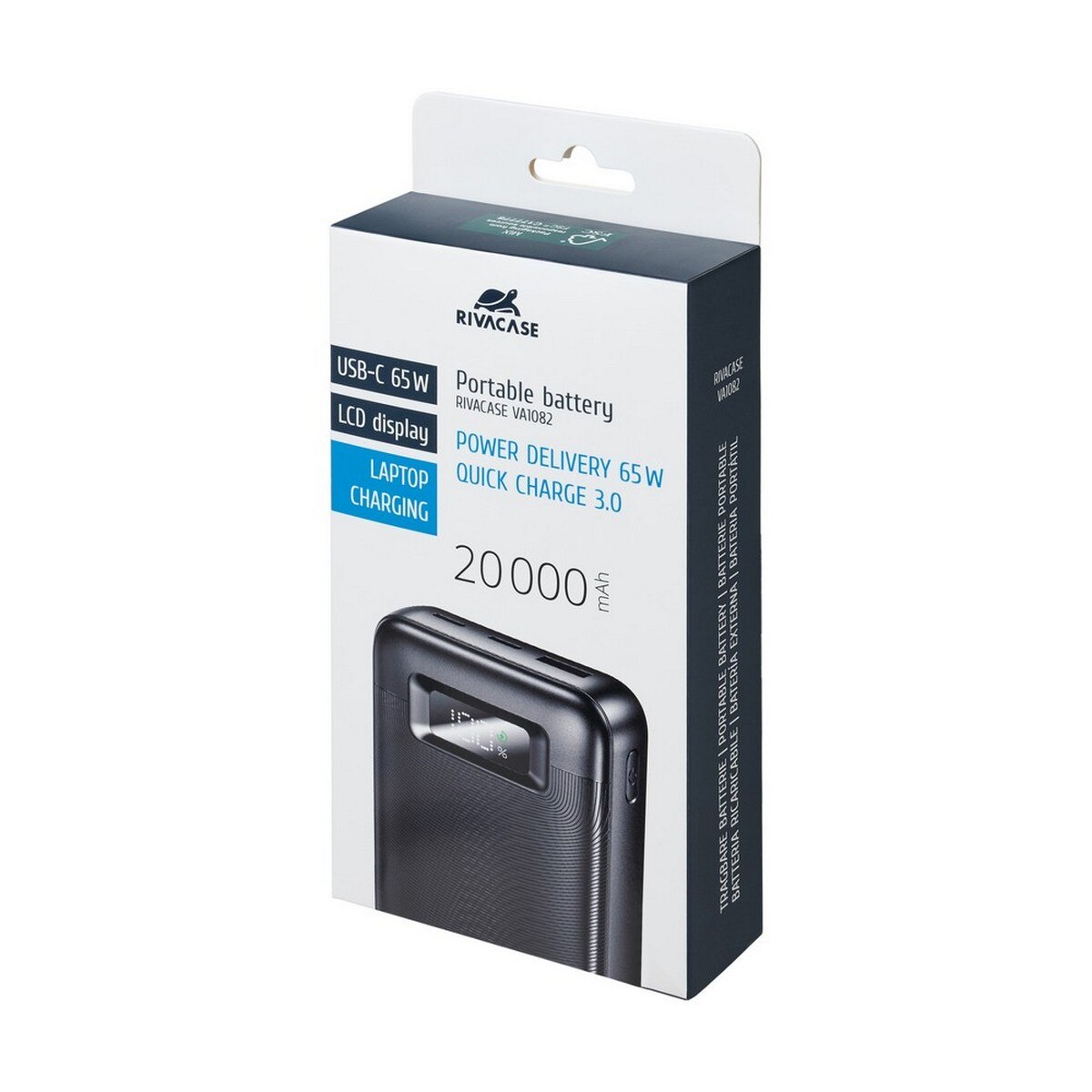 Powerbank Rivacase 20.000mAh - 65W Laptop Charger - Preto 16